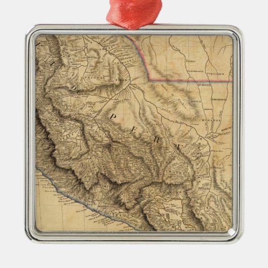 Zuid-Amerika 34 Metalen Ornament (Voorkant)