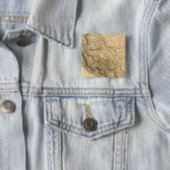 Zuid-Amerika 34 Vierkante Button 5,1 Cm (In situ)