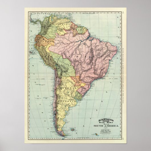 Zuid-Amerika 36 Poster (Voorkant)