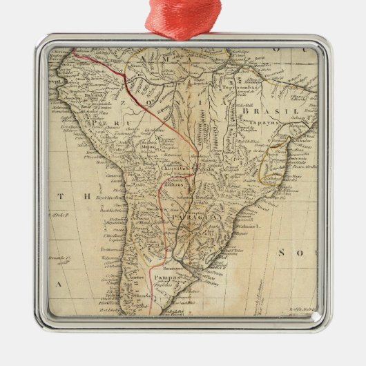 Zuid-Amerika 38 Metalen Ornament (Voorkant)