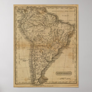 Zuid-Amerika 6 Poster