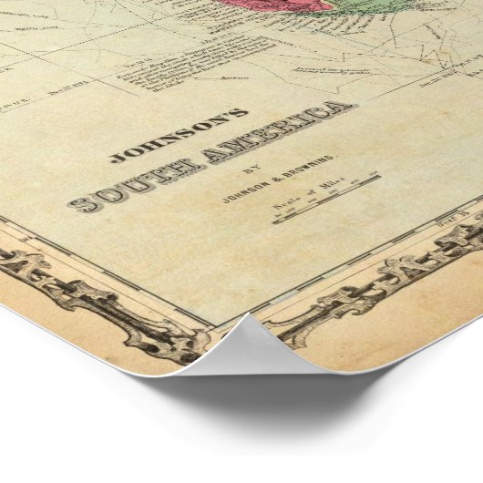 Zuid-Amerika 7 Poster (Hoek)