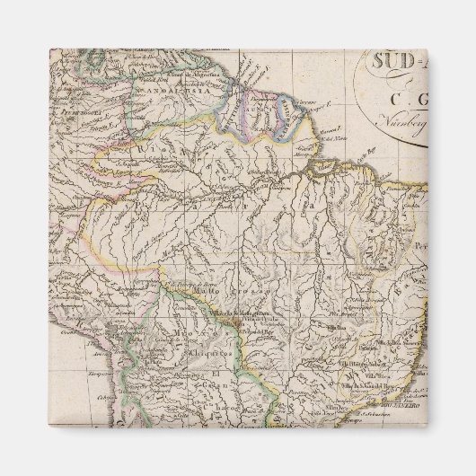 Zuid-Amerika 9 Magneet (Voorkant)