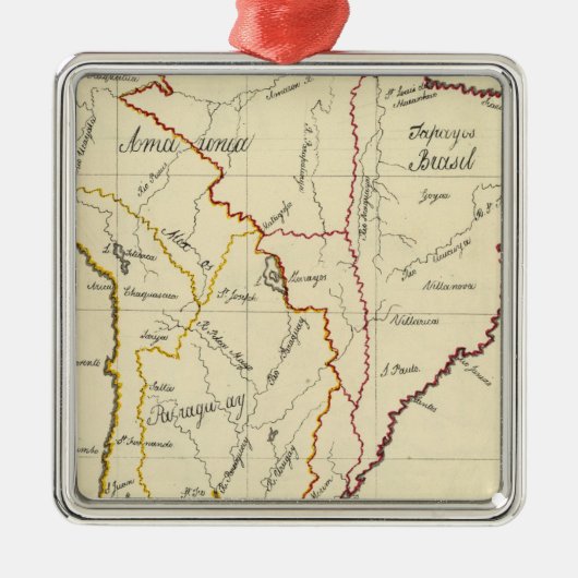 Zuid-Amerika 9 Metalen Ornament (Voorkant)