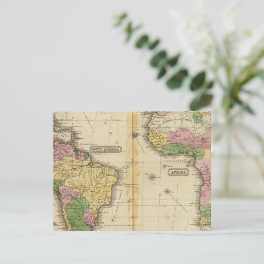 Zuid-Amerika, Afrika Briefkaart (Staand voorkant)