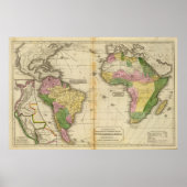 Zuid-Amerika, Afrika Poster (Voorkant)