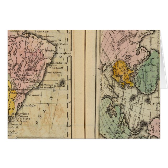 Zuid-Amerika, Atlantische Oceaan (Voorkant Horizontaal)