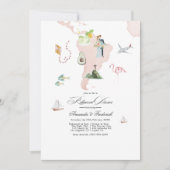 Zuid-Amerika bestemming bruiloft repetitie diner Kaart (Voorkant)