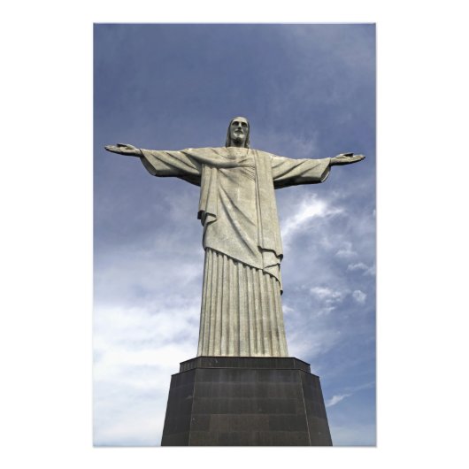 Zuid-Amerika, Brazilië, Rio de Janeiro. Christus Foto Afdruk (Voorkant)