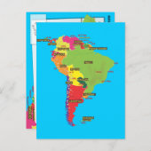 Zuid-Amerika Briefkaart (Voorkant / Achterkant)