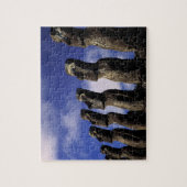 Zuid-Amerika, Chili, Paaseiland, Ahu Akiri. Legpuzzel (Verticaal)