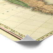 Zuid-Amerika in 1823 Poster (Hoek)