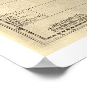 Zuid-Amerika kaart 1700 Poster (Hoek)