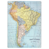 ZUID-AMERIKA: KAART, c1890 Klembord (Achterkant)