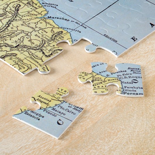 ZUID-AMERIKA: KAART, c1890 Legpuzzel (Zijkant)