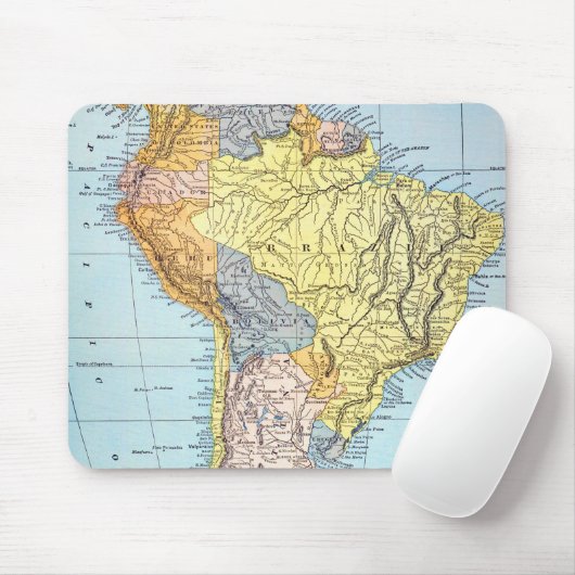 ZUID-AMERIKA: KAART, c1890 Muismat (Met muis)