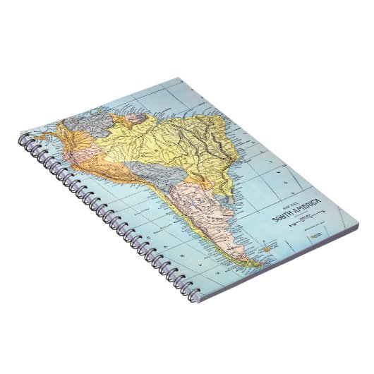 ZUID-AMERIKA: KAART, c1890 Notitieboek (Rechterzijde)