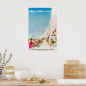 Zuid-Amerika Kunst SAS Reisposter Print (Keuken)