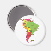 Zuid-Amerika Magneet (Voorkant / Achterkant)