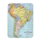 ZUID-AMERIKA: MAP, c1890 Magneet (Verticaal)