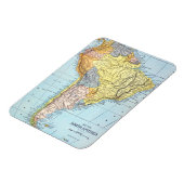 ZUID-AMERIKA: MAP, c1890 Magneet (Linkerzijde)