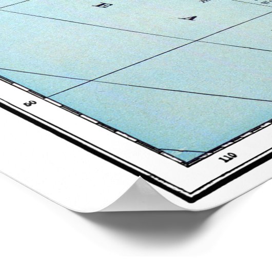 ZUID-AMERIKA: MAP, c1890 Poster (Hoek)