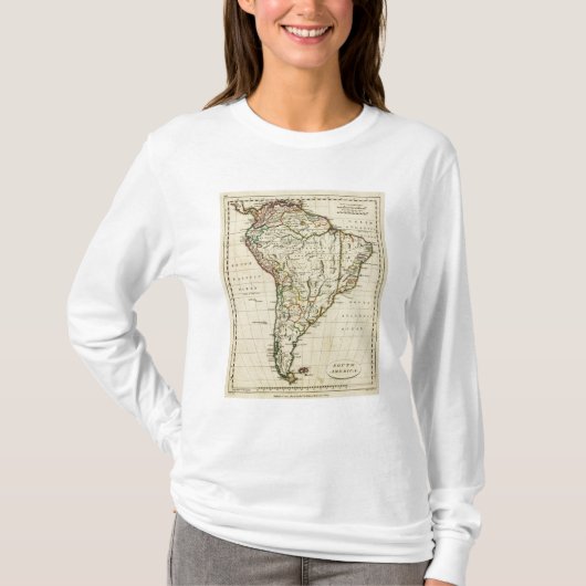 Zuid-Amerika met grenzen T-shirt (Voorkant)