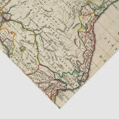 Zuid-Amerika met grenzen Tissuepapier (Detail)