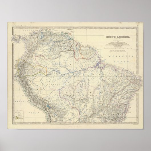 Zuid-Amerika N Poster (Voorkant)