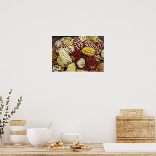 Zuid-Amerika, Peru Corn, Maïs Poster (Keuken)