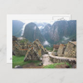 Zuid-Amerika, Peru, Machu Picchu Briefkaart (Voorkant / Achterkant)