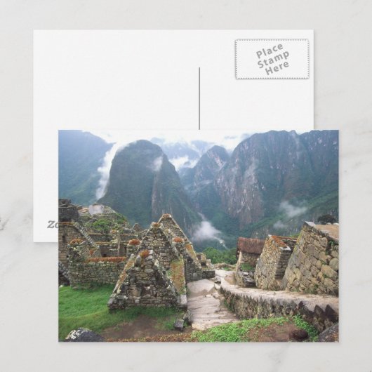 Zuid-Amerika, Peru, Machu Picchu Briefkaart (Voorkant / Achterkant)