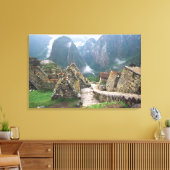 Zuid-Amerika, Peru, Machu Picchu Canvas Afdruk (Insitu (Woonkamer))