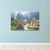 Zuid-Amerika, Peru, Machu Picchu Canvas Afdruk (Insitu (Houten vloer))