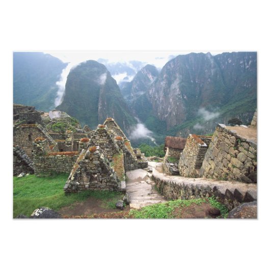 Zuid-Amerika, Peru, Machu Picchu Foto Afdruk (Voorkant)