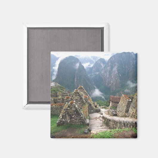 Zuid-Amerika, Peru, Machu Picchu Magneet (Voorkant / Achterkant)