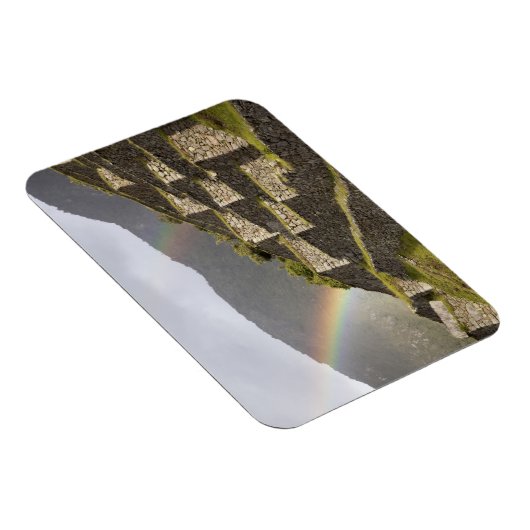 Zuid-Amerika, Peru, Machu Picchu. Rainbogen over Magneet (Rechterzijde)