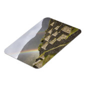 Zuid-Amerika, Peru, Machu Picchu. Rainbogen over Magneet (Linkerzijde)