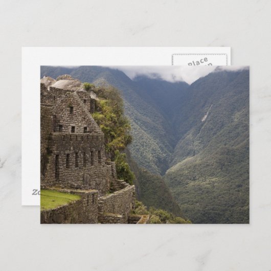 Zuid-Amerika, Peru, Machu Picchu. Steenruïne Briefkaart (Voorkant / Achterkant)