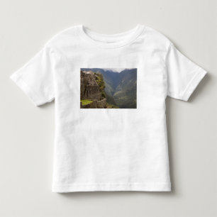Zuid-Amerika, Peru, Machu Picchu. Steenruïne Kinder Shirts