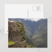 Zuid-Amerika, Peru, Machu Picchu. Stenen ruïnes Briefkaart (Voorkant / Achterkant)