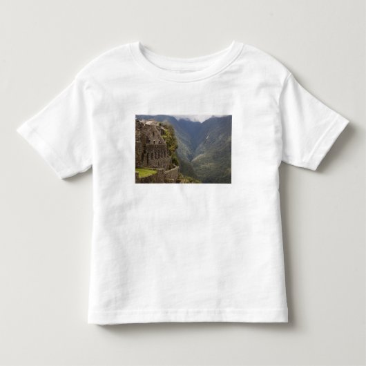 Zuid-Amerika, Peru, Machu Picchu. Stenen ruïnes Kinder Shirts (Voorkant)