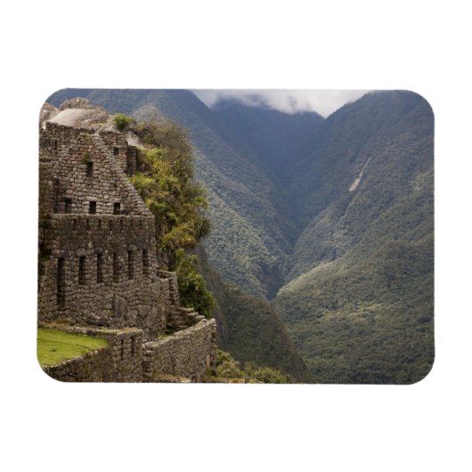 Zuid-Amerika, Peru, Machu Picchu. Stenen ruïnes Magneet (Horizontaal)