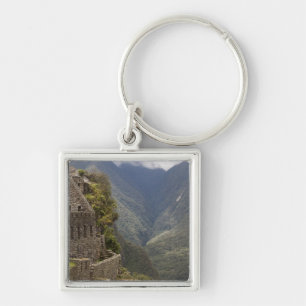 Zuid-Amerika, Peru, Machu Picchu. Stenen ruïnes Sleutelhanger
