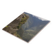Zuid-Amerika, Peru, Machu Picchu. Stenen ruïnes Tegeltje (Zijkant)