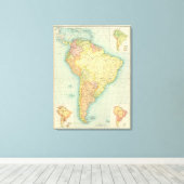 Zuid-Amerika politiek Canvas Afdruk (Insitu (Houten vloer))