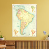 Zuid-Amerika politiek Canvas Afdruk (Insitu (Woonkamer))