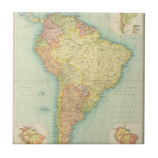 Zuid-Amerika politiek Tegeltje (Voorkant)