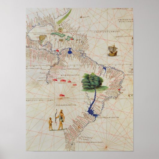 Zuid-Amerika Poster (Voorkant)