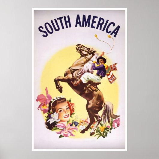 Zuid-Amerika Reisposter Huis Kunstprint (H809)a Poster (Voorkant)